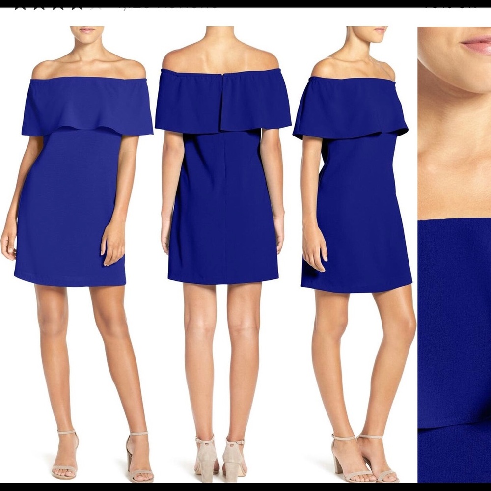 Charles Henry off the shoulder dress